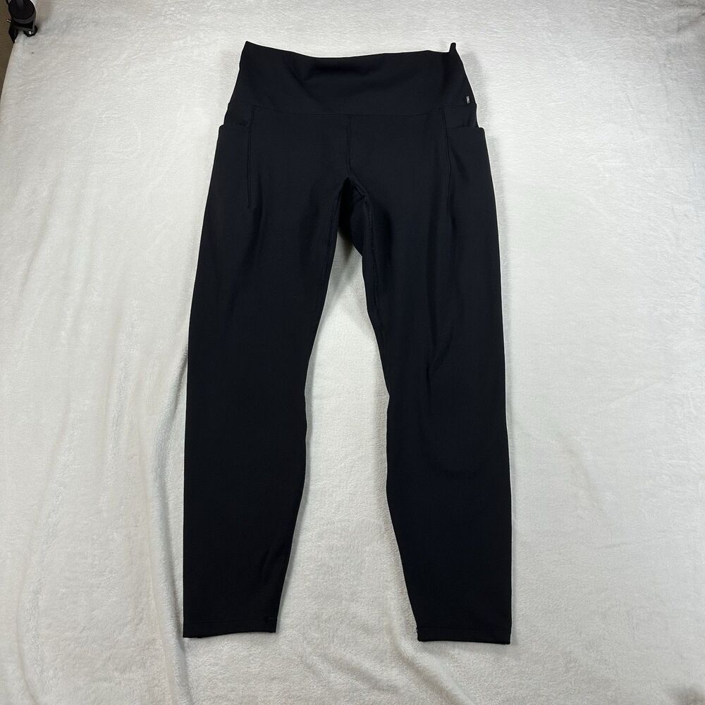Spyder Active Leggings Womens Large Black‎ Athletic Yoga Pants Pockets